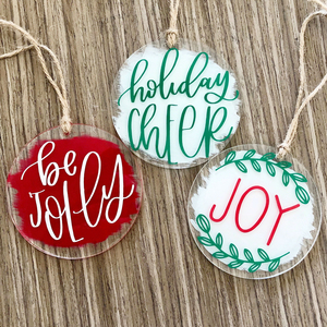 Commercio all'ingrosso della fabbrica in bianco acrilico albero di <span class=keywords><strong>natale</strong></span> ornamenti fai da te appesi decorazioni <span class=keywords><strong>per</strong></span> la festa artigianale regalo - Product Image 5