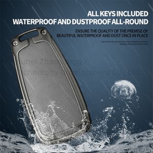 Étui de protection pour clé de voiture en alliage de zinc et cuir, 8 couleurs, haute qualité, pour <span class=keywords><strong>Ford</strong></span> <span class=keywords><strong>Focus</strong></span> 3-4 Mondeo Mk3-4 Fiesta Kuga - Product Image 4