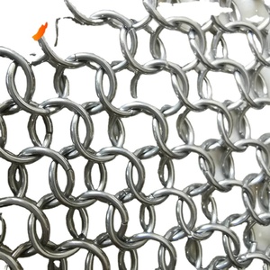 Nhà Máy Nhà Sản Xuất Thép Không Gỉ 304 Vòng Lưới Trang Trí Chainmail Lưới Với Uốn & Hàn Dịch Vụ Chế Biến - Product Image 4