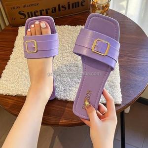 2025 alta calidad venta barato nuevas zapatillas de verano Red Femenina Color caramelo rojo desgaste moda Zapatos de <span class=keywords><strong>playa</strong></span> - Product Image 5