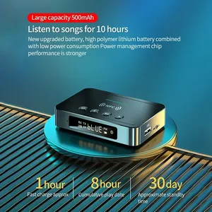 Adaptateur audio compatible 5.0 avec NFC, 3,5 mm Aux RCA <span class=keywords><strong>SPDIF</strong></span>, récepteur/émetteur FM sans fil, TF/clé USB, télécommande - Product Image 5