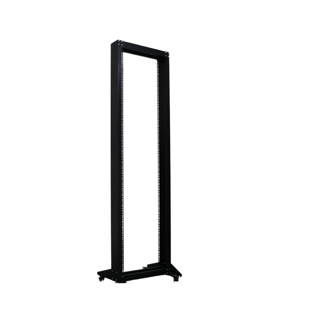 SYNSTRO 19 Inch 4 Post Open Frame Private Mold Heavy Duty SPCC Steel Server Rack Adjustable Depth Laboratory Case in Stock