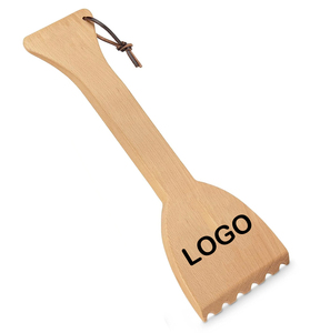 Cá nhân thân thiện với môi mở chai xử lý cuối cùng BBQ công cụ làm sạch bằng gỗ nướng scraper - Product Image 3