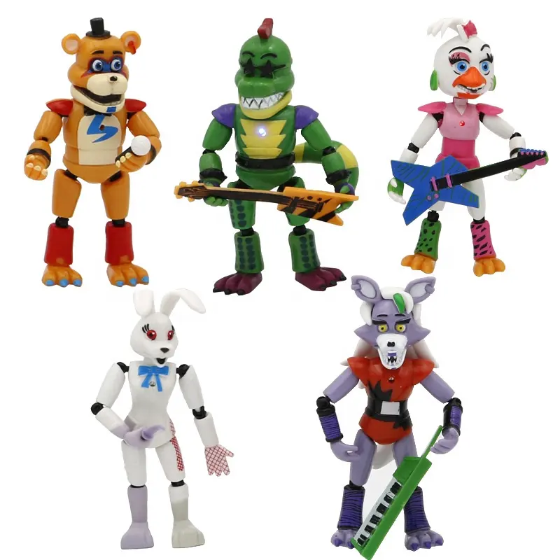 DIHAO 5pcs/set new Five Nights at Freddys Action Figure Toys Golden Freddy Balloon boy Collection Vinyl Doll Game Model Toys