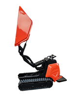 Chuangxin 2026 Mini-chargeuse sur chenilles avec capacité de charge de 600 kg, moteur, pompe, boîte de vitesses et PLC, garantie 1 an