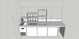 Comptoir de bar à eau en acier inoxydable de qualité professionnelle pour hôtel, personnalisable - Product Image 6