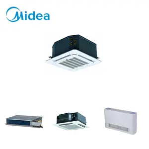 Midea fournit une prise d'air frais 500 CFM 4.5kw Cassette compacte à quatre voies unités de ventilo-convecteur de chauffage et de refroidissement intérieur pour le super marché