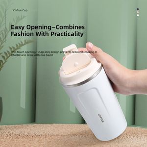 Mug isotherme en acier inoxydable 380 ml 510 ml, thermos à vide, populaire auprès des vendeurs FBA, température applicable - Product Image 3