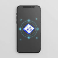 Étiquette autocollante RFID miniature programmable personnalisable 13,56 MHz en PVC/papier 213/215/216/d43/d41 S50 1/4k, étanche et sur mesure