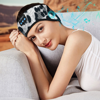 Bandeau de sport 5.4 avec écouteurs, absorbant la transpiration, masque de sommeil anti-lumière pour la course et le fitness