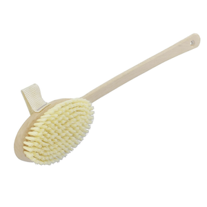 BRSTENMANN Lot de 4 brosses de bain à manche en bois et poils doux pour l'exfoliation corporelle - Product Image 2