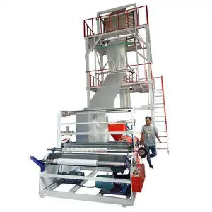 Automatische High-Speed Hdpe Ldpe Blow Film Extruder Machine Multi-Layer Pe Plastic Film Blaasmachine