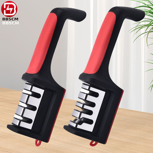 Wholesale Knife <b>Sharpener</b> Home Use Multifunctional Three-Stage Stainless Steel Sharpening Stone Quick Sharpening <b>Tool</b> Sharpening - Product Image 3