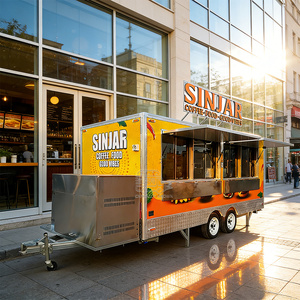 Projet clé en main : Remorque de cuisine mobile entièrement équipée, formation incluse, chariot de concession, camion de restauration rapide, pack professionnel - Product Image 1