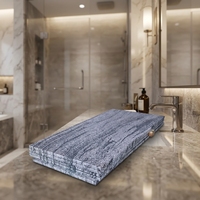 TY Shandong Granit Gris Blanc Naturel Écologique Moderne, Petite Dalle Brossée, Solution Complète pour Plans de Travail de Cuisine de Villa et de Parc