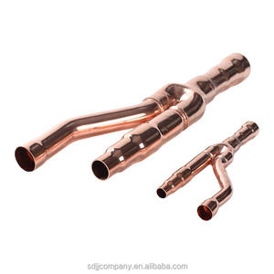 Kits de Conexión en Y de Cobre Personalizables OEM, Técnicas de Estampado, Piezas de Aire Acondicionado con Cabezal de Plomería para Uso Industrial - Product Image 3