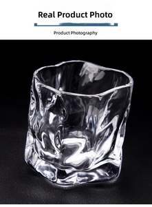 แก้วน้ำทรงแนวนอนดีไซน์สวยงาม แก้วสีสันสดใสสำหรับใช้ในบ้าน - Product Image 5