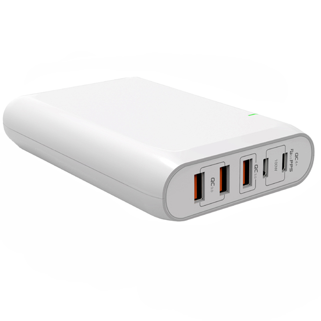 超高速充電器120W-5つの異なるポート、PD3.1充電器電話QC3.0USB