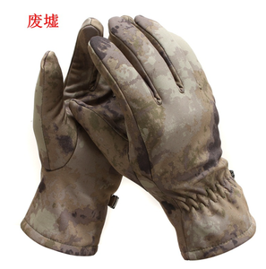 DFG929 Guantes de Invierno para Camping, Camuflaje, Forro Polar Cálido, Diseño de Ruinas Invernales - Product Image 2