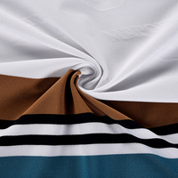 Nueva Llegada de Tela Transpirable de Punto Elástico Jacquard Teñida con Hilo, 92% Nailon, 8% Elastano para Camiseta Polo