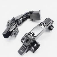 Charnières de porte en verre à cadre en aluminium MONX robustes à 180 degrés pour meubles, charnières d'angle à grand angle pour armoire avec fermeture douce