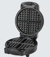 Mini gaufrier automatique détachable avec revêtement antiadhésif 1000 W, fer à gaufres 6-en-1, machine à sandwichs et grill