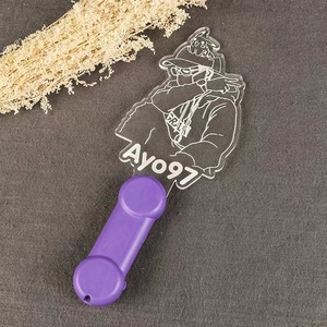 Hengyao-Palo de luz fluorescente para concierto, personalizado, bricolaje, acrílico, intermitente, imagen de personal de dibujos animados, palo flash para concierto - Product Image 5