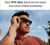 Lunettes Audio Intelligentes en Promotion avec IA, Lunettes de Soleil Intelligentes avec Caméra pour Photos et Vidéos, Contrôle Tactile, Traduction IA