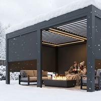 Stores à enroulement électriques coupe-vent Anyhoo intégrés pour pavillons, fenêtres non isolées, stores de balcon, stores à enroulement relevables