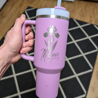 Tumbler Stainless Steel 40oz yang Dapat Digunakan Kembali dengan Pegangan, Cangkir Sedotan Berinsulasi Dinding Ganda untuk Perjalanan, Kantor, Gym, dan Penggunaan Sehari-hari