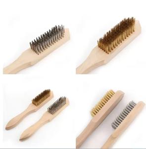 OEM resistente industriale filo di acciaio inossidabile spazzole antigraffio con manico in legno nuova fabbrica USA fornitura per la pulizia-grado DIY - Product Image 6
