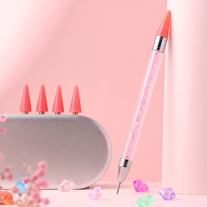 Lápiz profesional de cera para decoración de uñas con diamantes de imitación, aplicador de puntos para uñas, recogedor de pedrería - Product Image 5