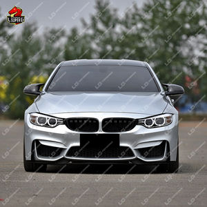 Kit de Carrocería Estilo <span class=keywords><strong>M4</strong></span> en Material PP para <span class=keywords><strong>BMW</strong></span> Serie 4 F32 F36, Parachoques Delantero Estilo M, Parachoques Trasero, Faldones Laterales, Rejilla, Kit de Carrocería F82 - Product Image 3