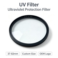 Filtre d'objectif anti-UV OEM d'usine 37-82 mm, verre multi-couches, cadre en aluminium, ultra-fin, étanche pour objectifs d'appareil photo reflex numérique