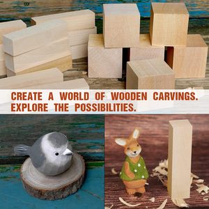 Rắn Basswood Khối Chất <span class=keywords><strong>L</strong></span>ượng Cao Gỗ Bảng 5*5*5Cm 2*2*2 Inches Thiết Kế Hiện Đại Cho Khắc Tay Mô Hình Nghệ Thuật Thủ Công Dự Án - Product Image 4