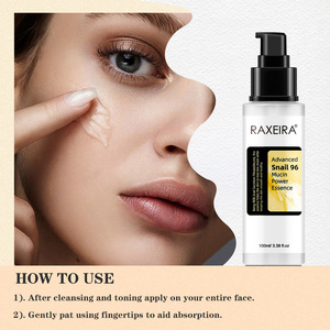 Grossiste 100ml 96% Escargot <span class=keywords><strong>Blanc</strong></span> Sérum Visage Anti-âge Avancé Mucine Hydratant Éclaircissant Escargot Sérum Réparateur - Product Image 5