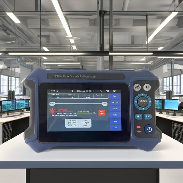 Joinwit JW3302K FTTH Optical Time Domain Reflectometer (OTDR) 4.3 Inch Display 1310/1550nm 28dB/26dB Testing TCP/GSM/GPRS/IP