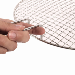 Burger 330 Bold Ventas de alta calidad SUS304 Parrilla de pescado para barbacoa plegable Cesta de parrilla de pescado de acero inoxidable Malla de alambre para barbacoa - Product Image 3