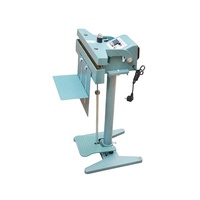 Machine de scellage verticale électrique CHPSF-300X2 à pédale pour sacs plastiques, avec cadre en aluminium et chauffage direct, pour l'habillement