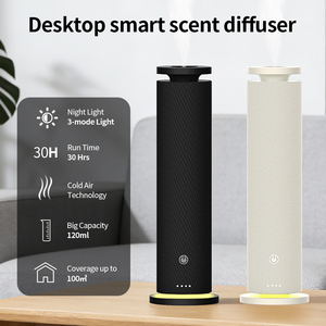 LED Night Light Tower 120ml White Household Scent Machine Luxury <b>Home</b> Wholesale Aroma Aromatherapy Oil Fragrance Diffuser - Product Image 2