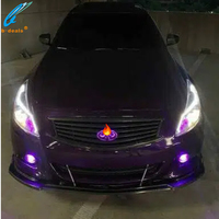 Feux de voiture étanches, emblème LED RGB à changement de couleur pour Infiniti G37 berline G37 coupé, logo, feux de jour, accessoires LED