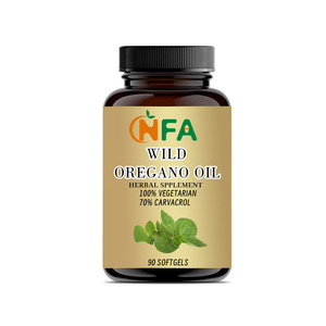 Logo personnalisé Huile d'origan sauvage Gélules végétariennes avec ingrédients biologiques Convient pour stimuler l'immunité des adultes Suppléments à base de plantes - Product Image 1