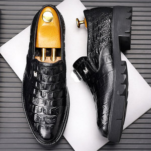Mocassins pour hommes de style britannique, mode printemps, chaussures décontractées en cuir véritable - Product Image 5