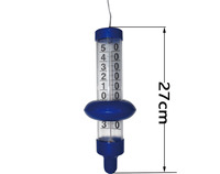 Thermomètre à eau flottant bleu de luxe à lecture précise et résistant, vente directe usine, pour serre avec cordon