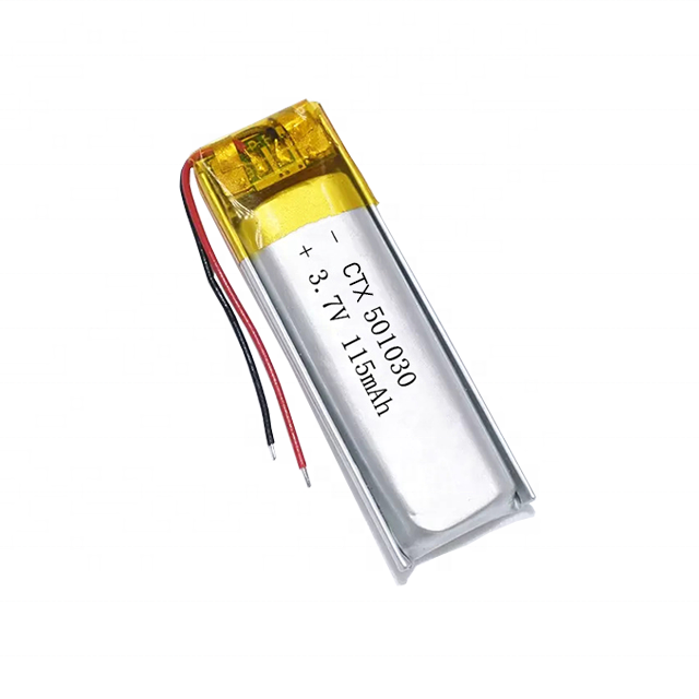 501030 115mah 3.7V Polymer Battery  Rechargeable Lithium Polymer Battery for Bluetooth TWS Earphone