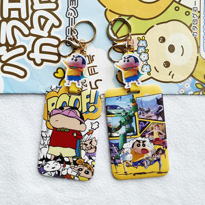 ซองใส่บัตรลายการ์ตูนชินจังสุดน่ารัก ดีไซน์ดินสอสี ดึงง่าย ใช้ได้กับบัตรนักเรียน บัตรประจำตัว ป้ายชื่อ  ลดราคาพิเศษ - Product Image 3