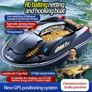 <span class=keywords><strong>Bateau</strong></span> à appâts de pêche télécommandé GPS HJ817 2025 amélioré, capacité de charge de 3,5 kg, détecteur de poissons, noir, 61x34x28 cm, pêche à la <span class=keywords><strong>carpe</strong></span> - Product Image 5