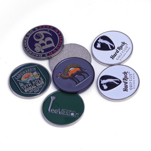 Vendita all'ingrosso di marcatori per palline da <span class=keywords><strong>golf</strong></span> personalizzati in lega di zinco da 25 mm con logo in rilievo per attrezzi da divot e clip per cappello - Product Image 6