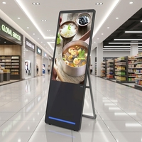 Affichage numérique ultra-fin pliable de 43 pouces pour menu, affiche commerciale, kiosque, écran pliable