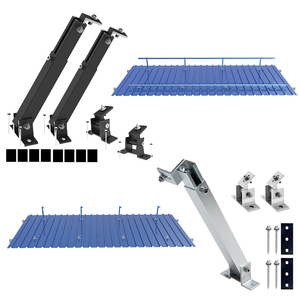 5KW 10KW 15KW năng lượng mặt trời bảng điều khiển lan can gắn khung năng lượng mặt trời phẳng mái dằn bảng điều khiển mặt đất giá gắn hệ thống năng lượng - Product Image 1